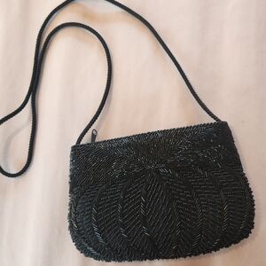 Black Beaded Bag